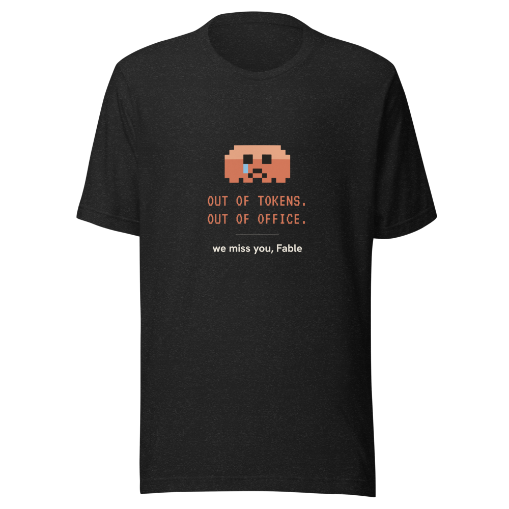 Unisex tee in black